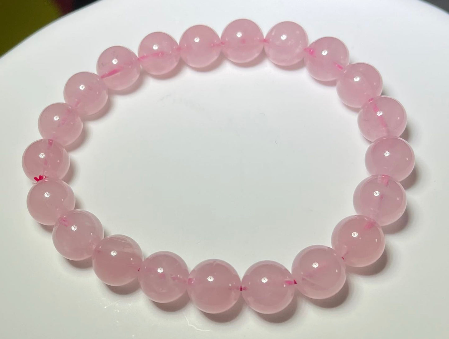 Nature clear rose quartz bracelet clear