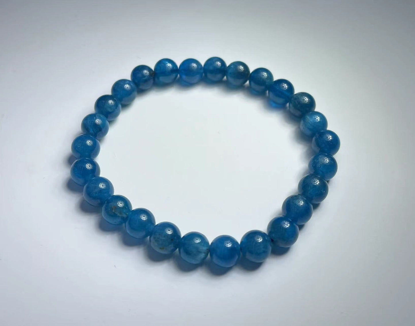 Nature blue apatite bracelet high-quality